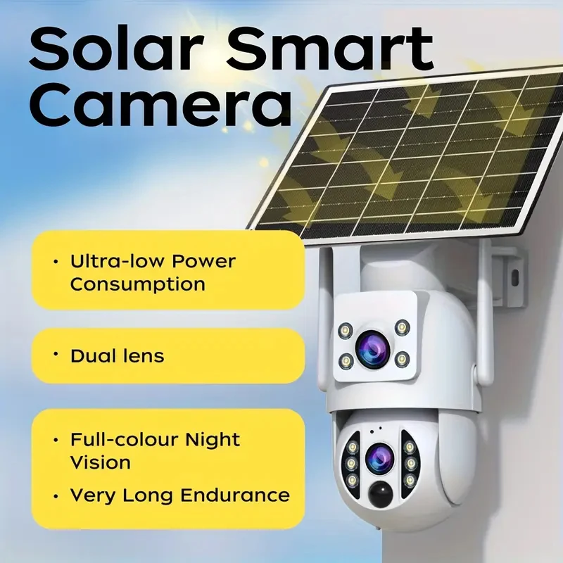 

JOOAN 5MP WiFi Solar Camera Outdoor Dual Screen Human Detect 2-Way Audio Battery IP Camera CCTV Video Surveillance