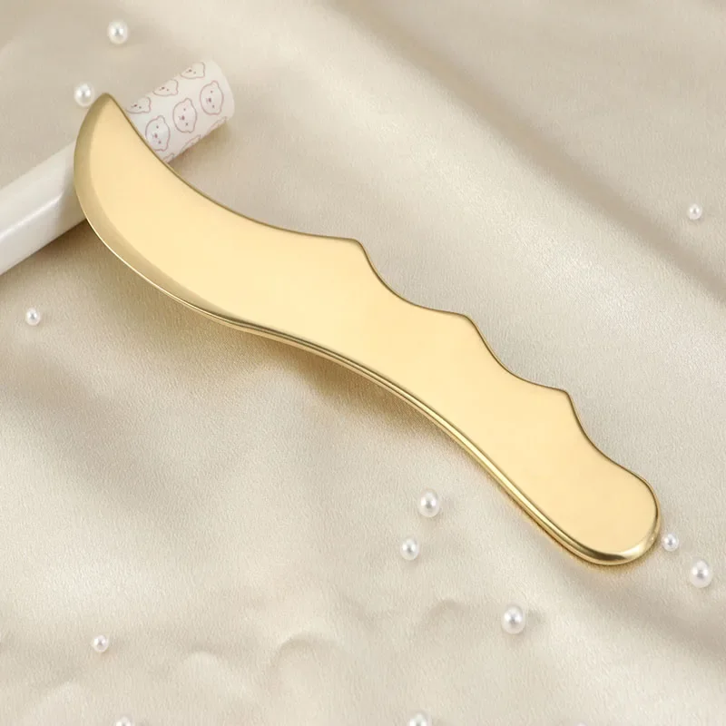 

Free custom logo Copper massage scarping guasha board for face, neck and body guasha tools