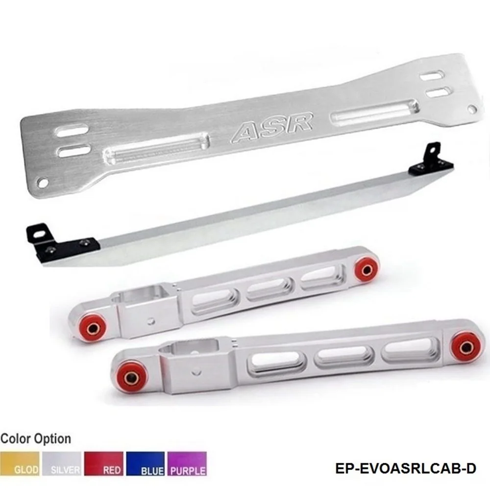 Subframe Bar+ Lower Tie Bar+ Rear Lower Control Arm SILVER For Mitsubishi Proton EP-EVOASRLCAB-D