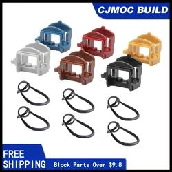 10pcs MOC City Series 93087 4491 Saddle Horse Rope Building Block Animal Military War Horse Accessories Bricks Toys for Children