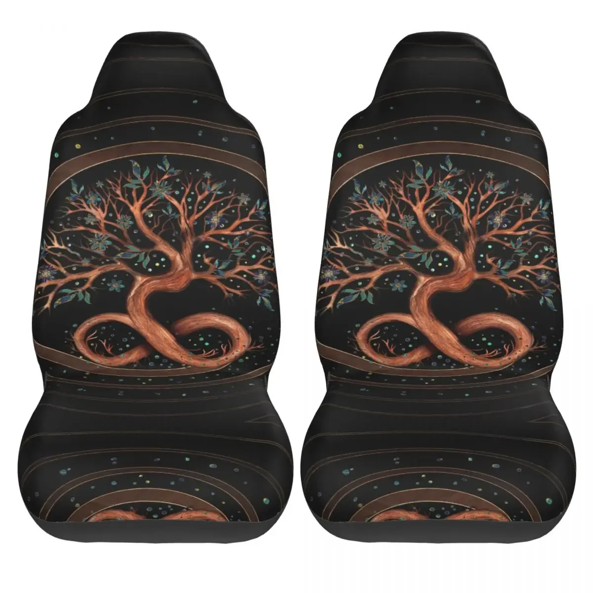 Tree Of Life - Infinity Spiral Car Seat Cover Custom Printing Universal Front Protector Accessories Cushion Set