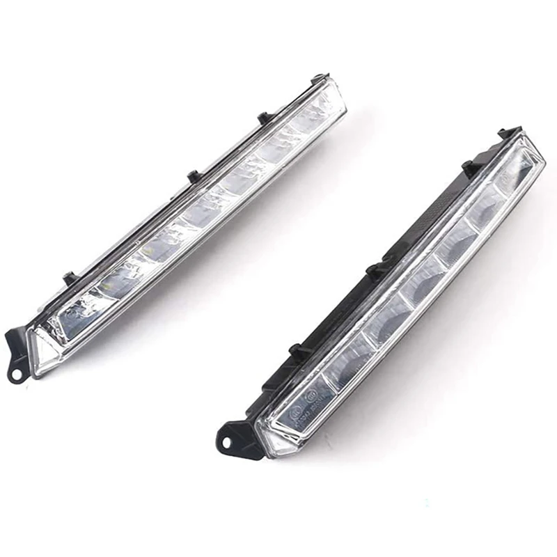 2 Pair LED Daytime Running Light For Mercedes Benz X164 GL350 GL450 GL500 LED Fog DRL A1649060351 A1649060451