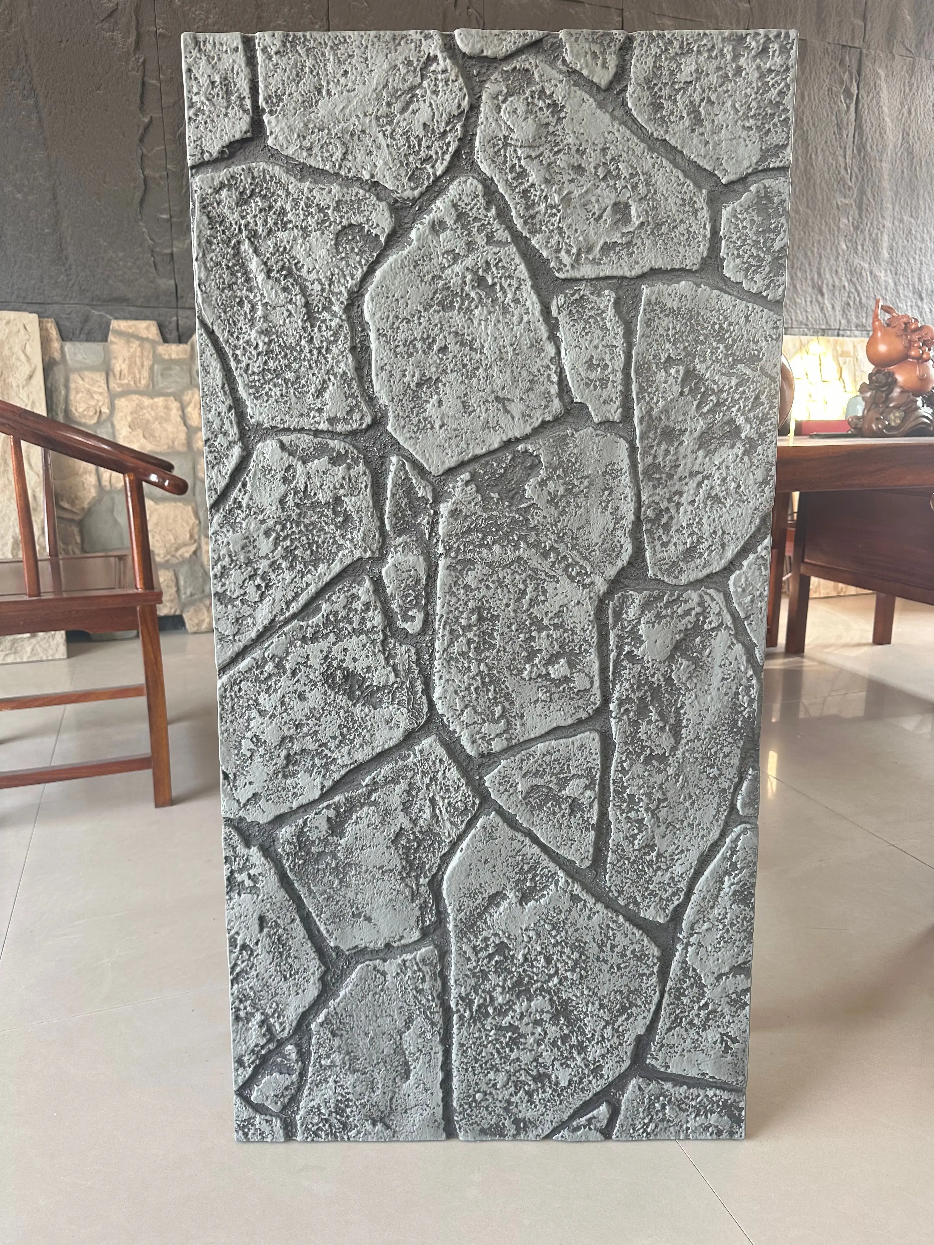 3d Decoration Pu Stone Wall Panel Artificial Cultural Stone ECO Material Anti-Crack for Commercial Projects Factory Price