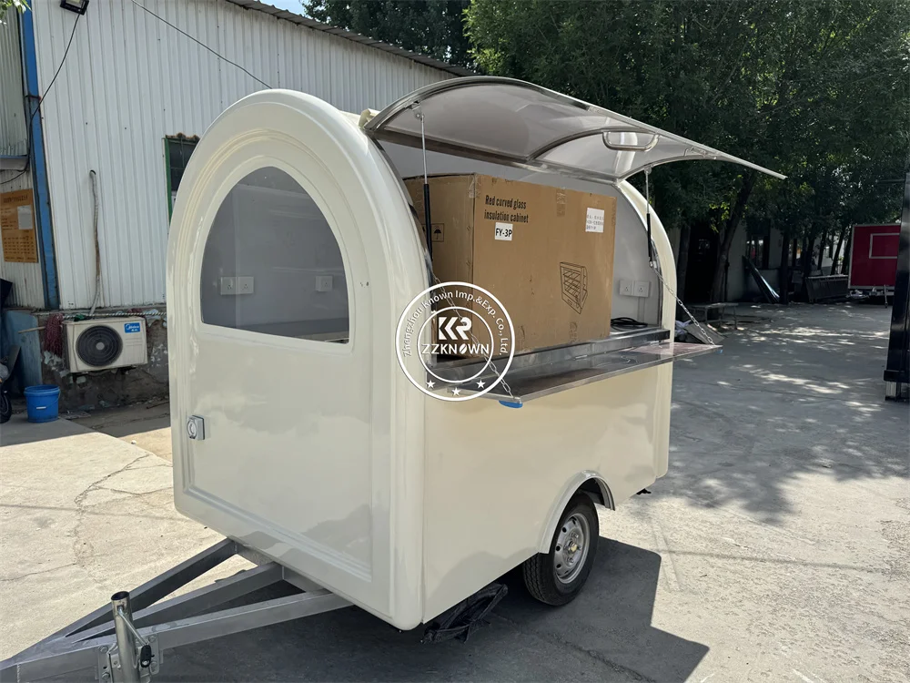 

Custom Food Trailer Mobile Kitchen Concession Fast Food Truck Street Coffee Pizza Cart Snack Hot Dog Kiosk With Fully Equipments