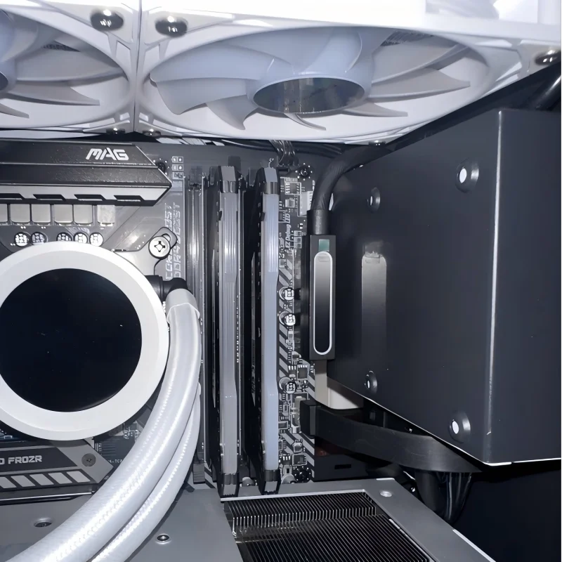 AIJS ATX 24PIN 오른쪽 연장 케이블, ARGB 5V 3Pin,18AWG 단선 남성-여성 커넥터