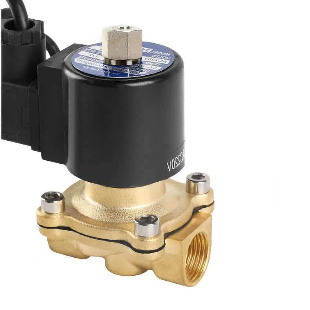 

1/2" Normally Open Fountain Solenoid Valves DN15 Brass Waterproof Solenoid Valve For Underwater 220V 110V 24V 12V