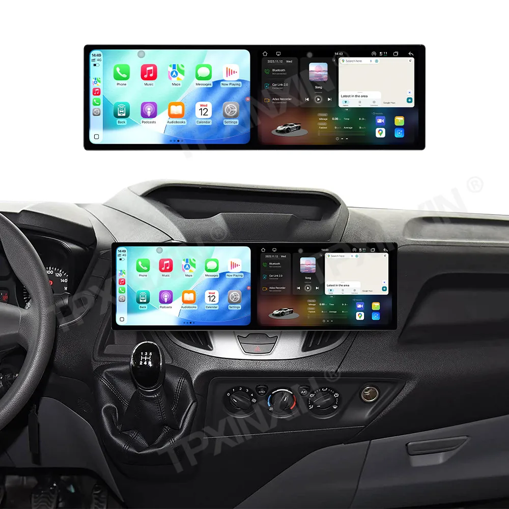 Android 15 Car Multimedia Player For Ford Tourneo Custom 2016-2022 Auto Radio GPS Navigation Stereo 18.2