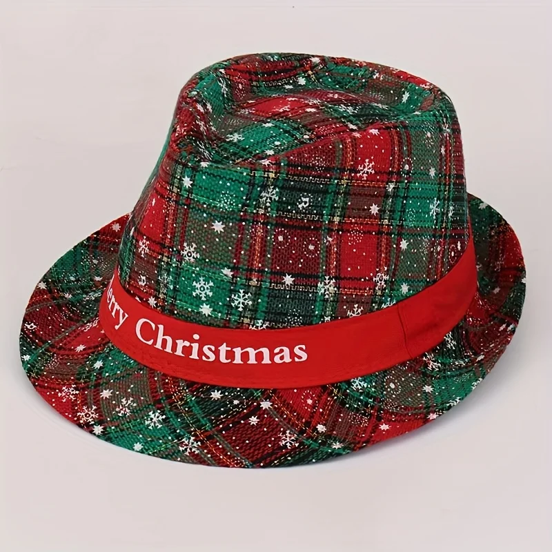 1 pçs chapéu de papai noel masculino para traje de natal tecido ajustável festa headwear moda papai noel design decoração aérea
