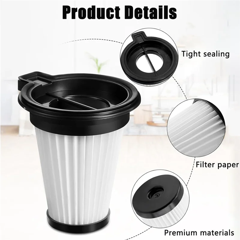 استبدال فلتر ABJY-Hepa لملحقات أجزاء المكنسة الكهربائية اللاسلكية Wyze 3 قطع