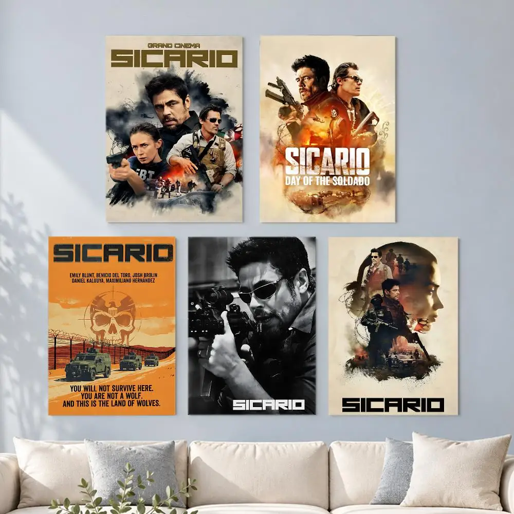 movie Sicario Poster HD Poster Printing Self Adhesive Poster for Living Room Bedrooms Home Decor Gift