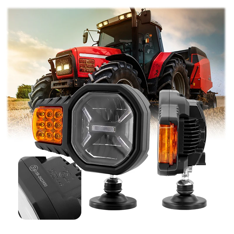 

ECE R149 60W High/Low Beam Truck Snowplough Multi-function LED Combination Headlight with Heating Lens