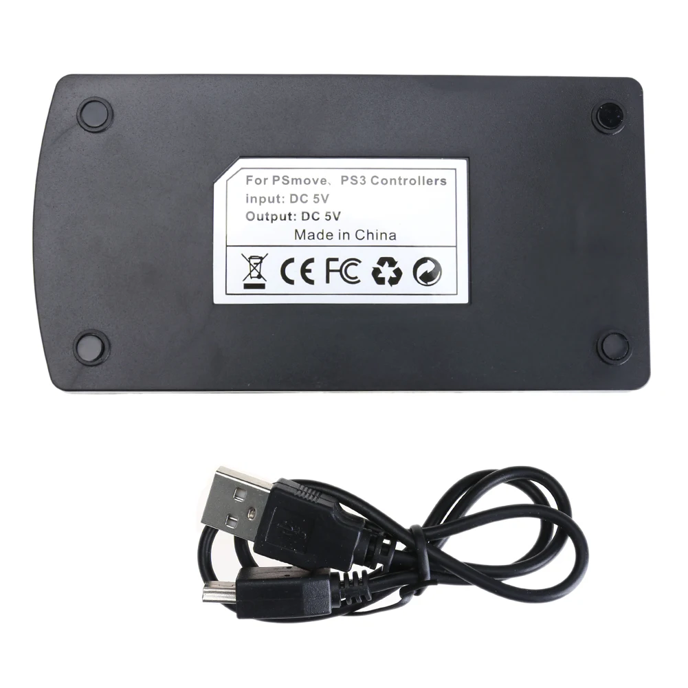 قاعدة شحن سريع USB ، محطة شاحن عمودية لـ PS3 ، PS3 ، PS3 ، وحدة تحكم في الحركة ، قاعدة شحن مزدوجة لسوني بلاي ستيشن 3 ، لوحة ألعاب