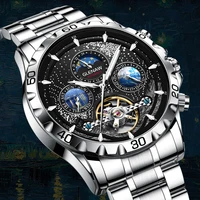 Relojes GLENAW Design para hombre, relojes automáticos de negocios a la moda de lujo de primeras marcas, reloj mecánico resistente al agua para hombre, reloj para hombre