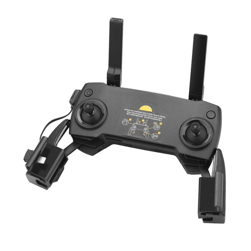 Black Remote Control Mount Phone Case Holder Stand Bracket Extended Clip For DJI Mavic 2/Mini/Pro/Air Spark Portable Durable