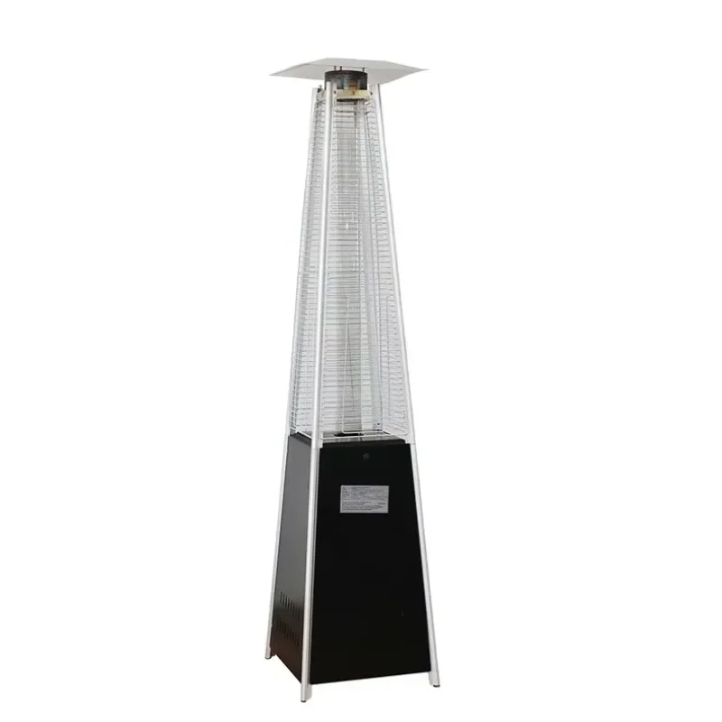 Pyramid vertical gas flame patio heater