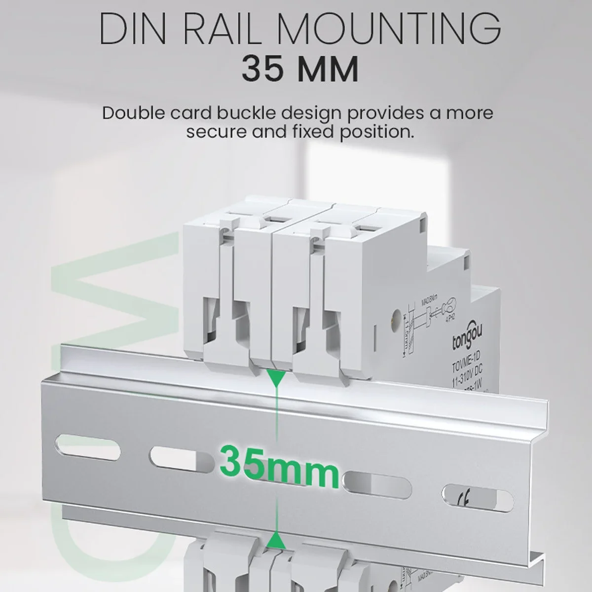 Single/ Dual/ Triple Ways Din Rail Mount Voltage Meter DC 11-310V High Precision Cold and Heat Resistant Mini Modular Voltmeter