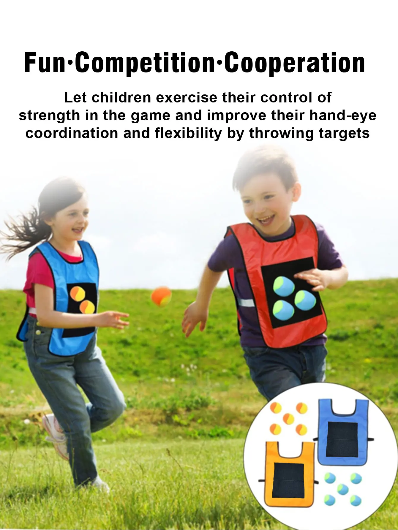 Juguete para deportes al aire libre, chaleco adhesivo de juego de pelota Dodge, Jersey, accesorios de tela, tiro, captura de pelotas de forro polar suave, seguro para niños, adolescentes y adultos