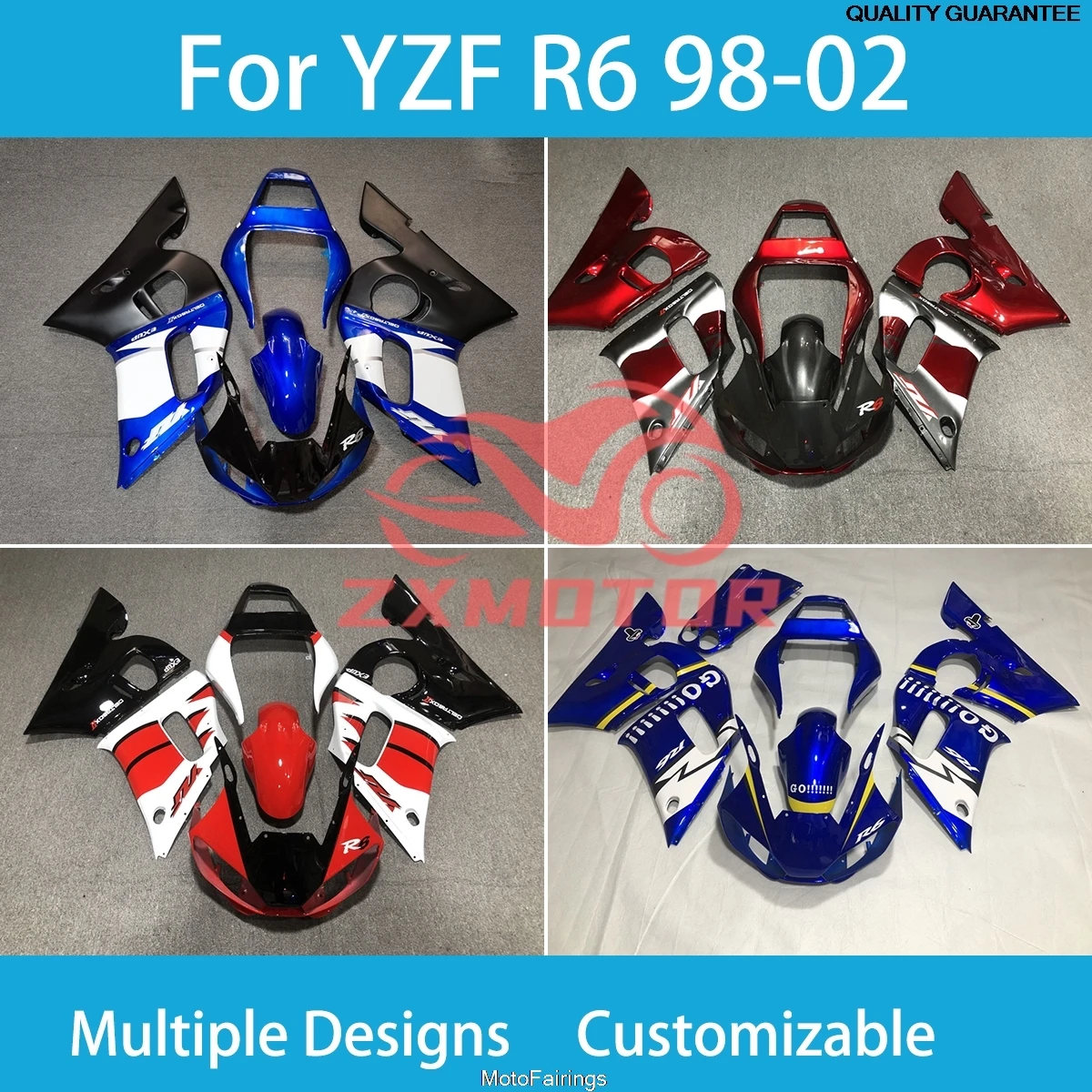 Fairng Kit for Yamaha YZF R6 1998 1999 2000 2001 2002 Refitting Motorcycle Body Parts Fairings R6 98 99-02