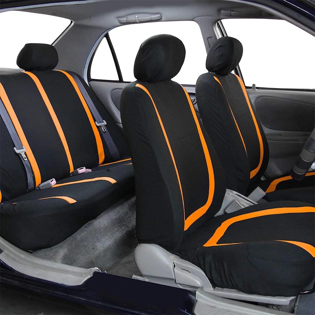 

9 pcs Car Seat Cover Universal Cushion Full Protection Pad Front Rear Seats Auto Interior Durability Simple Design