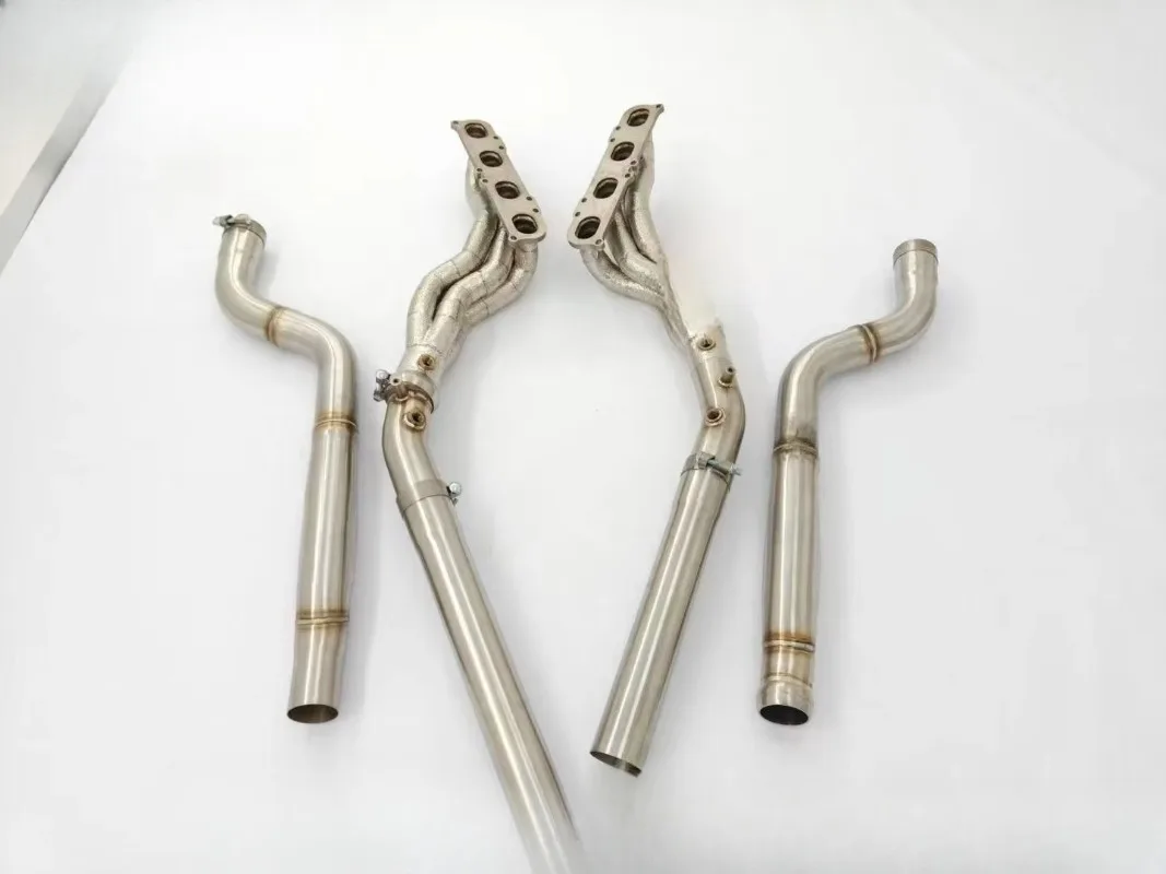 FOR Mercedes-Benz C63 AMG W204 6.2L V8 Stainless Steel Exhaust System 304 Free Flow Long Tube Headers Manifolds