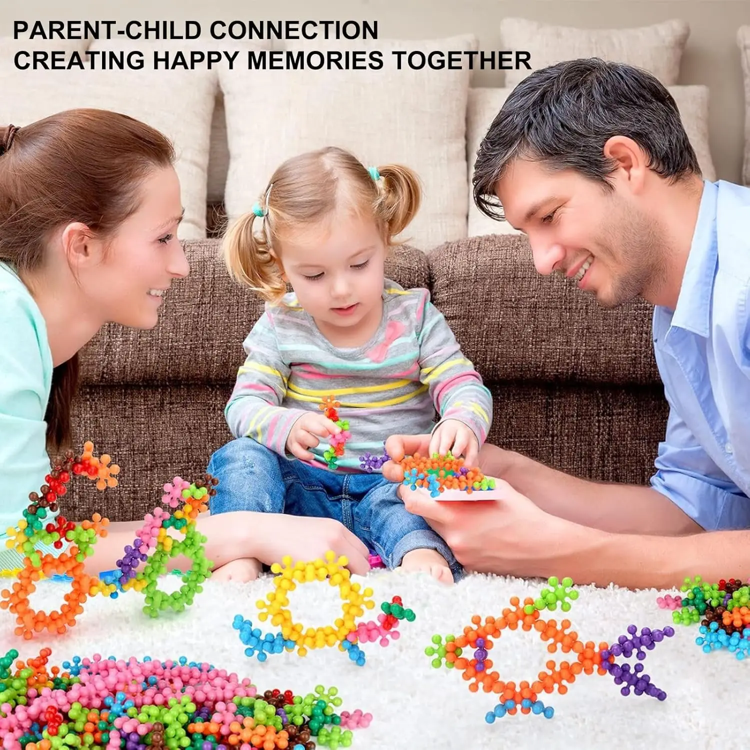 Blocs de construction pour enfants, jouets STEM, jouets de construction éducatifs, ensembles de disques, blocs de construction en plastique solide imbriqués pour enfants d'âge préscolaire