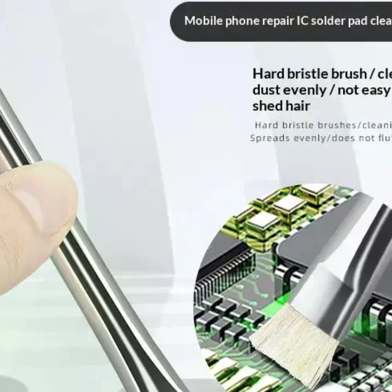 Dual Headed Anti Static Soft Bristle Brush Small Size Dust Removal Tool for Phone Mainboard Tiny Part Clean