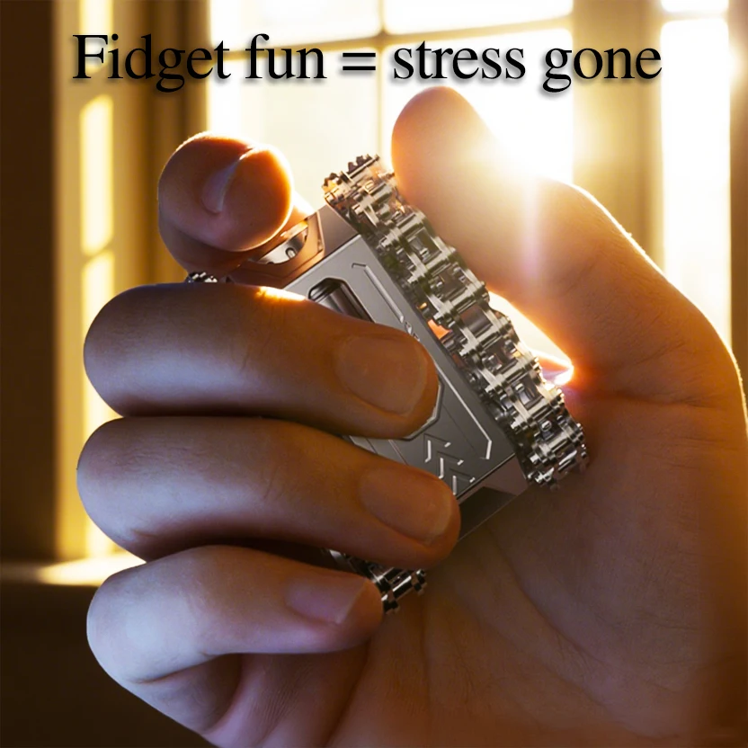 Brinquedo giratório de metal para alívio do estresse EDC magnético tático e giratório |   Presente militar legal para crianças brinquedo fidget edc