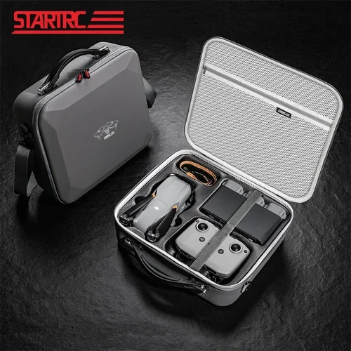 STARTRC Estuche de transporte para DJI Air 3S estuche de almacenamiento bolso de hombro de viaje portátil bolso de PU para DJI Mavic Air 3S accesorios para drones