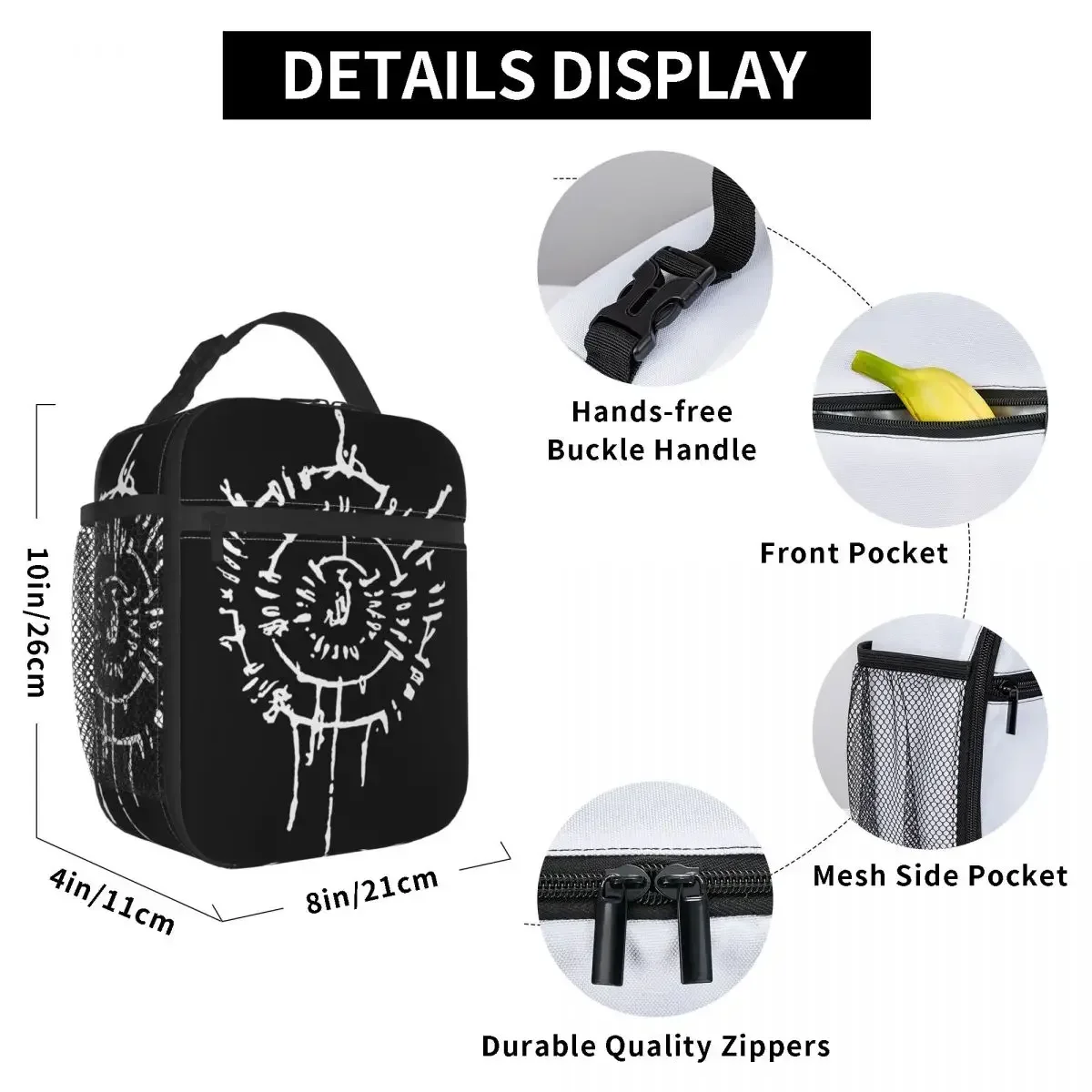 Adventure Awaits Astarion Baldur's Gate 3 Fan Gamer Merch Insulated Lunch Bag Lunch Container Portable  Cooler Thermal Lunch Box