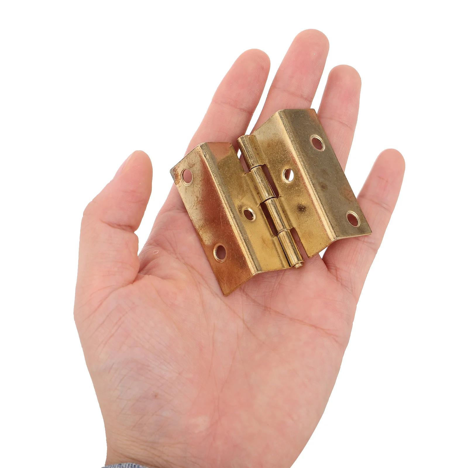 

10pcs Right Angle 180° Folding Metal Cabinet Door Hinges For Wardrobe Chest Jewelry Box Corner Cabinets Heavy Duty Smooth