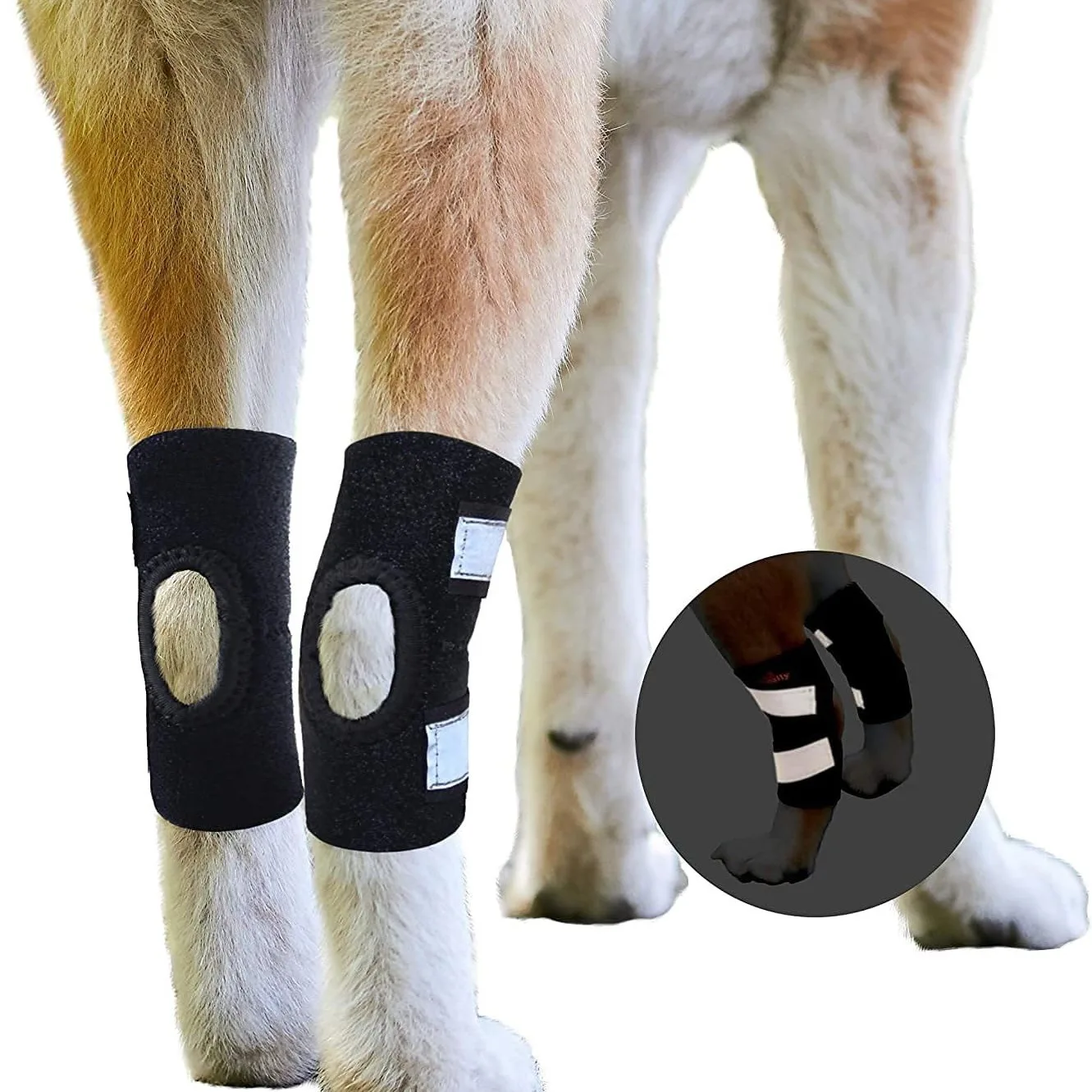 Dog Knee Pads Injury Recovery Fixed Support Brace Pet Protector Pain Relief Feet Cover Leg Joint Wrap Support Pet Recover