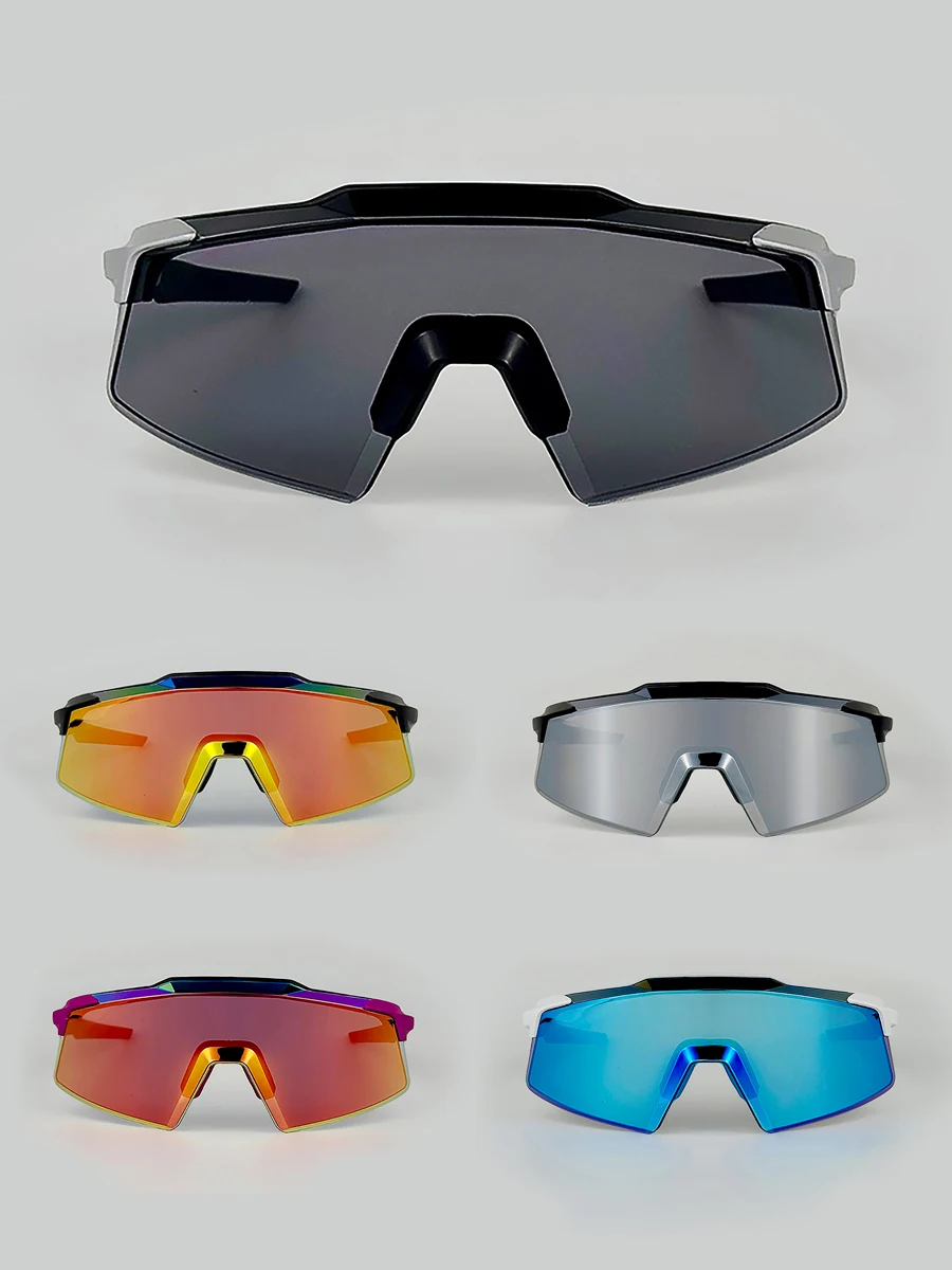 100 nouvelles lunettes de soleil UV400 homme lunettes d'escalade vtt Sports de plein air vélo lunettes de cyclisme femmes conduite vélo lunettes et sac