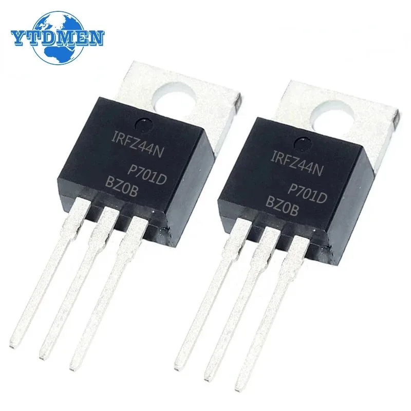 Transistor Mosfet IRFZ44N TO-220, transistores de alta potencia, IRFZ44NPBF, 49A, 55V, efecto de campo, 5/10 piezas