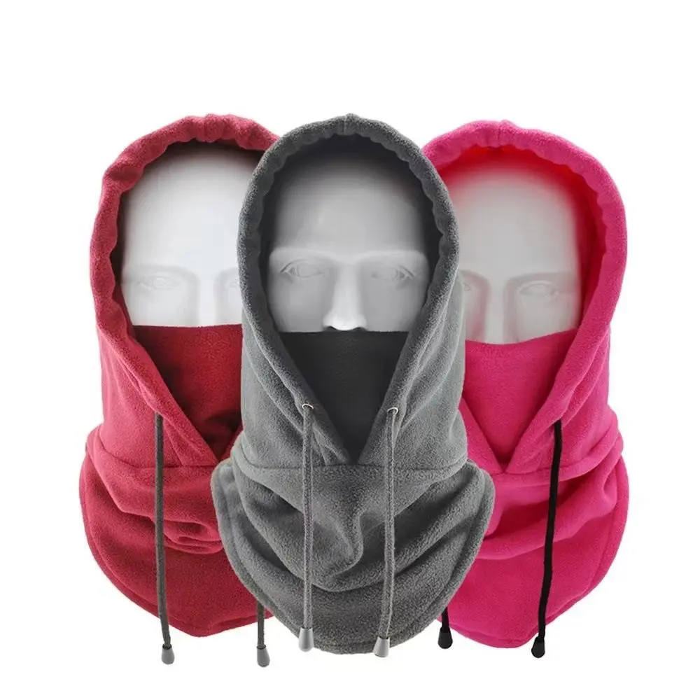 Fashion Polar Fleece Balaclava Winter Warmer Full Face Winter Hat Windproof Beanies Women Man