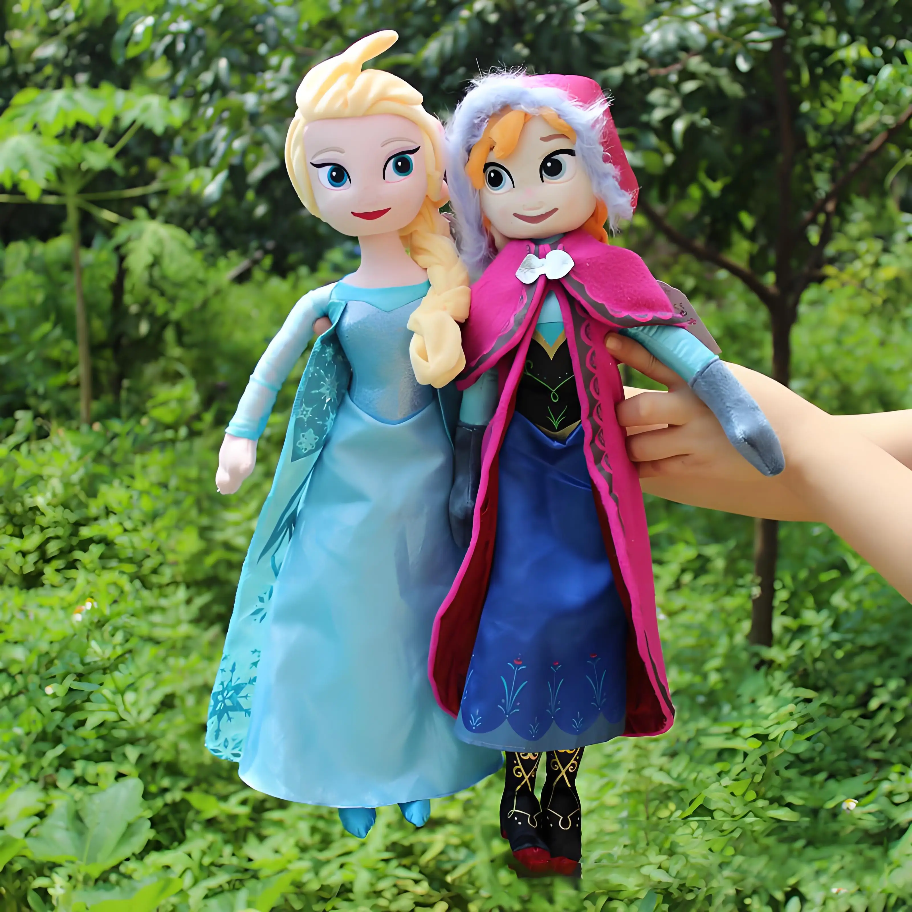 

Disney Animated Movie "Frozen" Anna And Elsa Plush Dolls - 50cm Princess Soft Toys, Perfect As A Holiday Gift For Girls