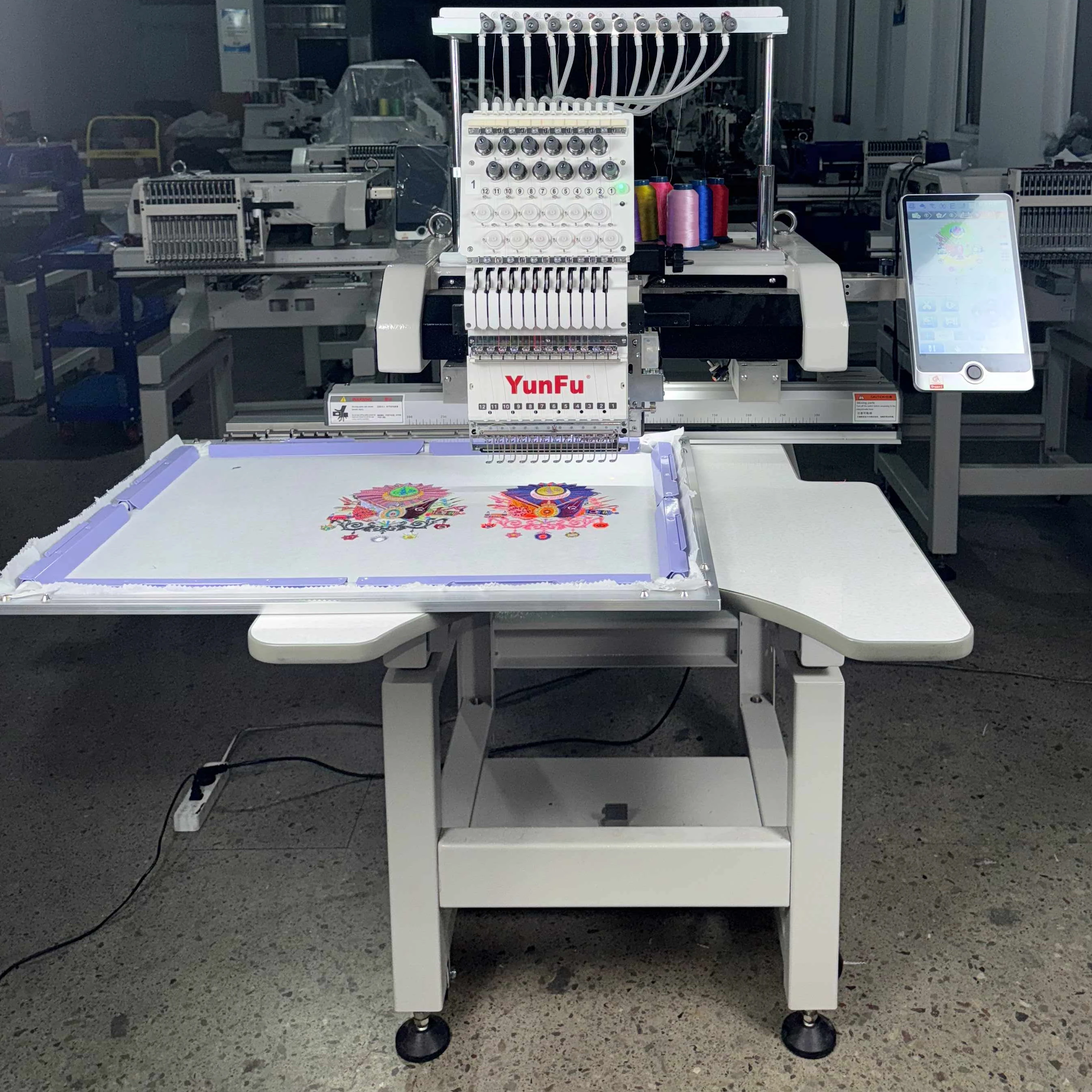 Factory Wholesale Home Embroidery Sewing Machine Single Head With 12 Needles Automatic With Core Engine For Retail Home Use