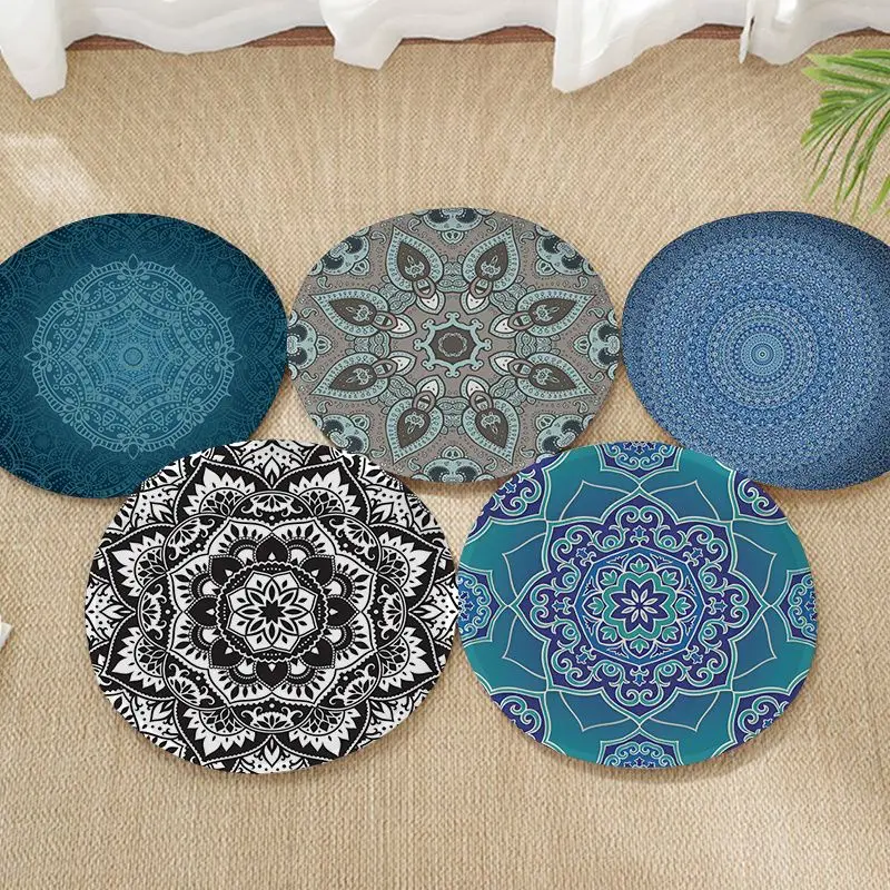 

Boho Mandala Cushion Mat Tie Rope Chair Cushion Soft Office Car Seat Comfort Breathable 45x45cm Cushion Pads