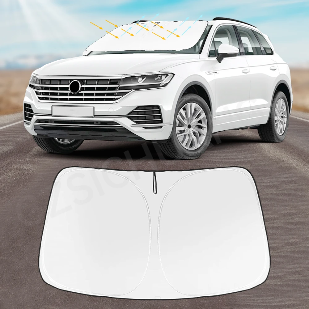 

Car Sun Visor Front Windshield Sunshade For VW Touareg 2024 2023 2022 2021 2020 2019 2018 2017-2014 Car Interior Accessories