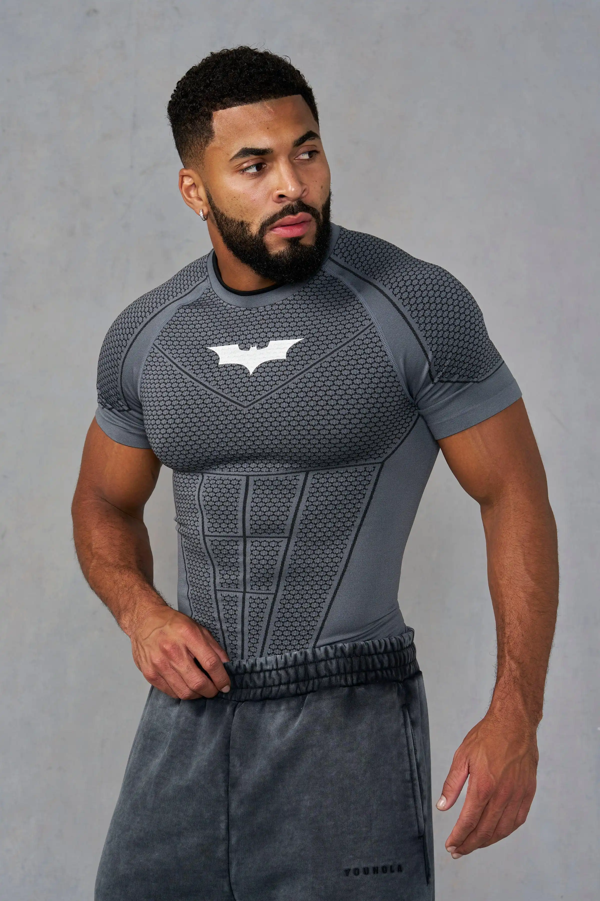 Summer new Men's Tight T-shirt Jogger YA Sports Fitness Ice sensation Tight-fitting Running Training Speed Dry Short sleeves image 4