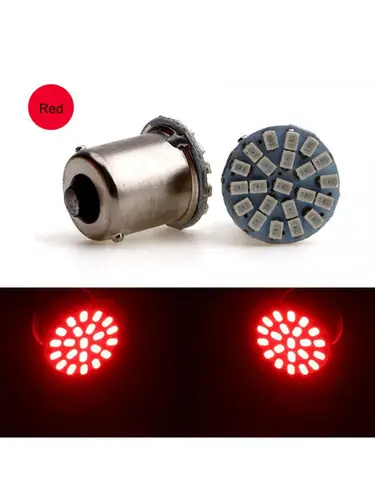 Imagen 1 del producto 2 uds 12v p21w 1141 1156 ba15s 1206 22smd bombillas LED de luz de señal de giro trasera.1157.7440.7443.3156.3157