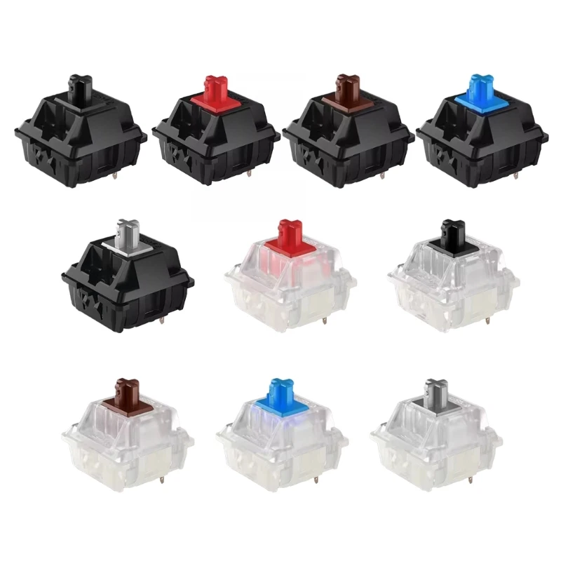

Механические переключатели клавиатуры MX2A 3-контактные RGB коричневые, красные, синие, черные, серебристые переключатели,