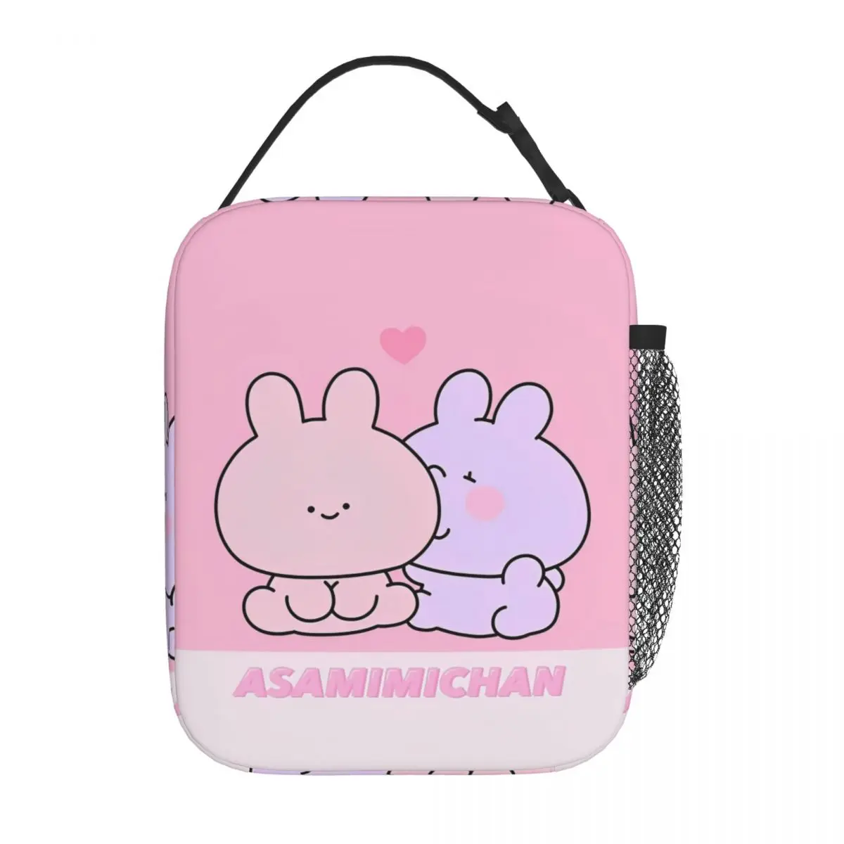 Asamimichaan Cute Asamimi Couples Insulated Lunch Bag High Capacity Lunch Container Thermal Bag Tote Lunch Box Office Food Bag