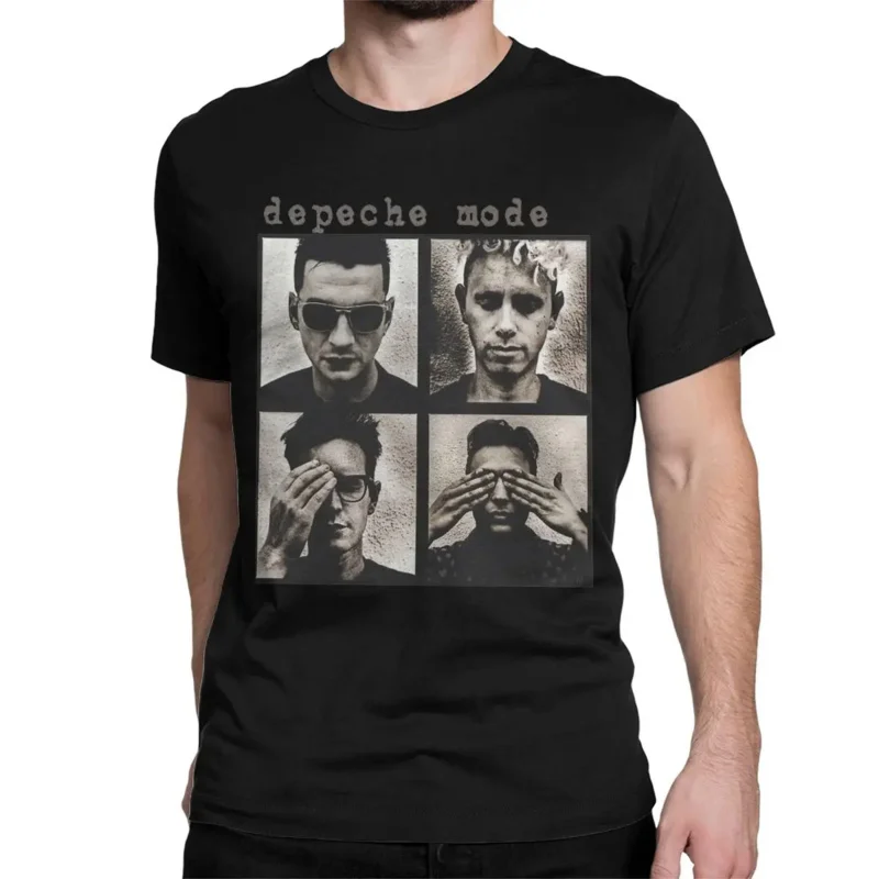 Fashion Depeche cool mode T-shirt for men o neck cotton t shirts music band short sleeve tee shirt gift idea clothing