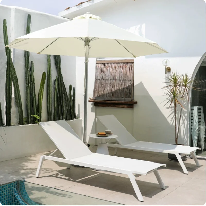 `Outdoor White Daybed Sunbed W - Outdoor Daybed Furniture ulasan dan harga