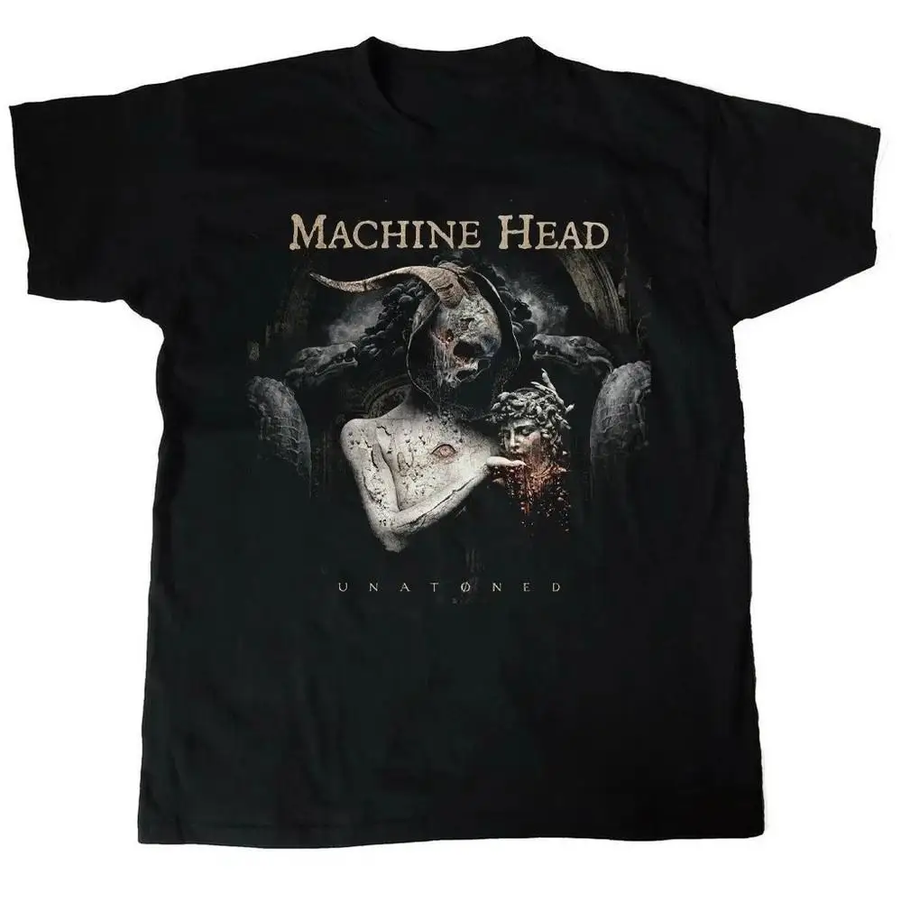 MACHINE HEAD Album Pattern Printed T-shirt - Gothic Cool Dark Metal T-shirt Suitable for Both Men and Women To Wear