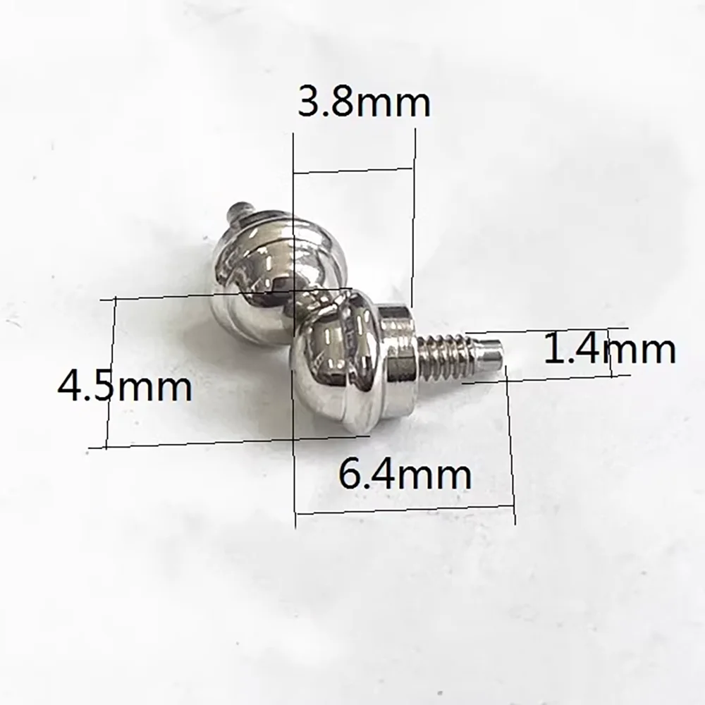 Ear Stem Screw Watch Connecting Rod Screw Gold Rose Gold Silver Straight Head Bald Head Screw Watch Accessories