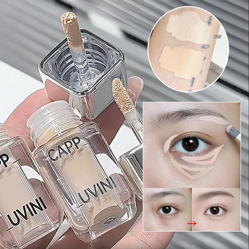 ماكياج كونتور كونسيلر أبيض يضيء تغطية عالية لحب الشباب والهالات السوداء السائل خافي عيوب الوجه عصا مكياج كوري #1