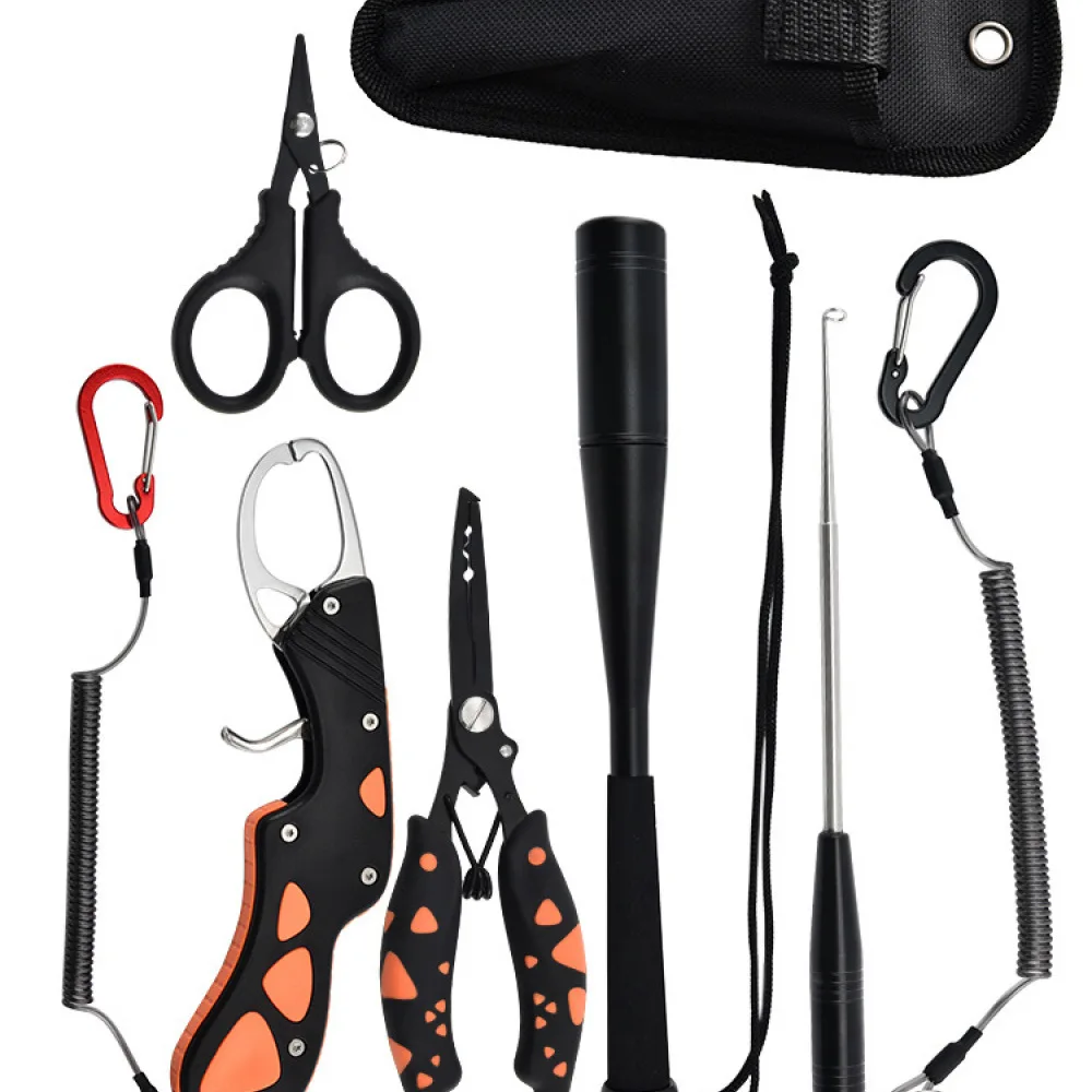 High Carbon Steel Fishing Plier Saltwater Resistant Hook Extractor Scissors Tool For Lure Angling Predator Fish 17CM