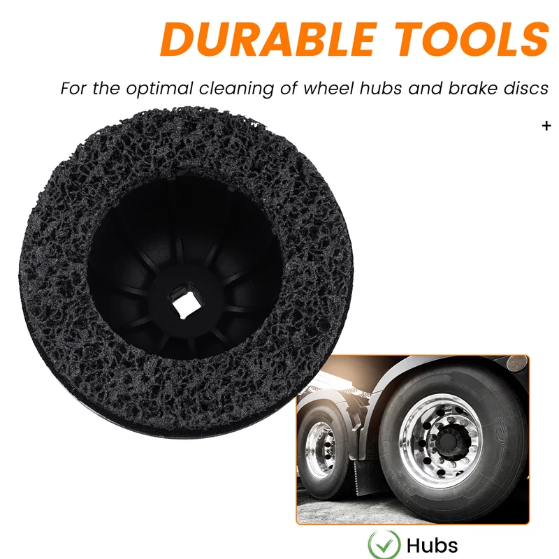 A84E-Wheel Hub Aluminum Grinder Set 150Mm Grinding Discs Rust Removal Paint Sheet Metal Polishing Tool