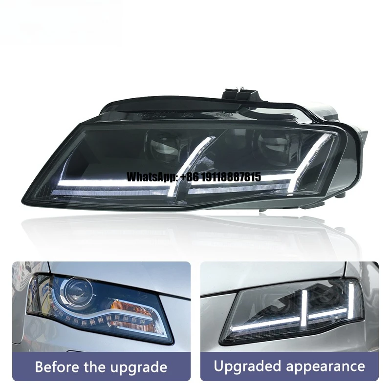 

Headlight for Audi A4 A4L 2009-2012 LED Headlights Upgrade Matrix Full LED Daytime Running Lights Plug Play